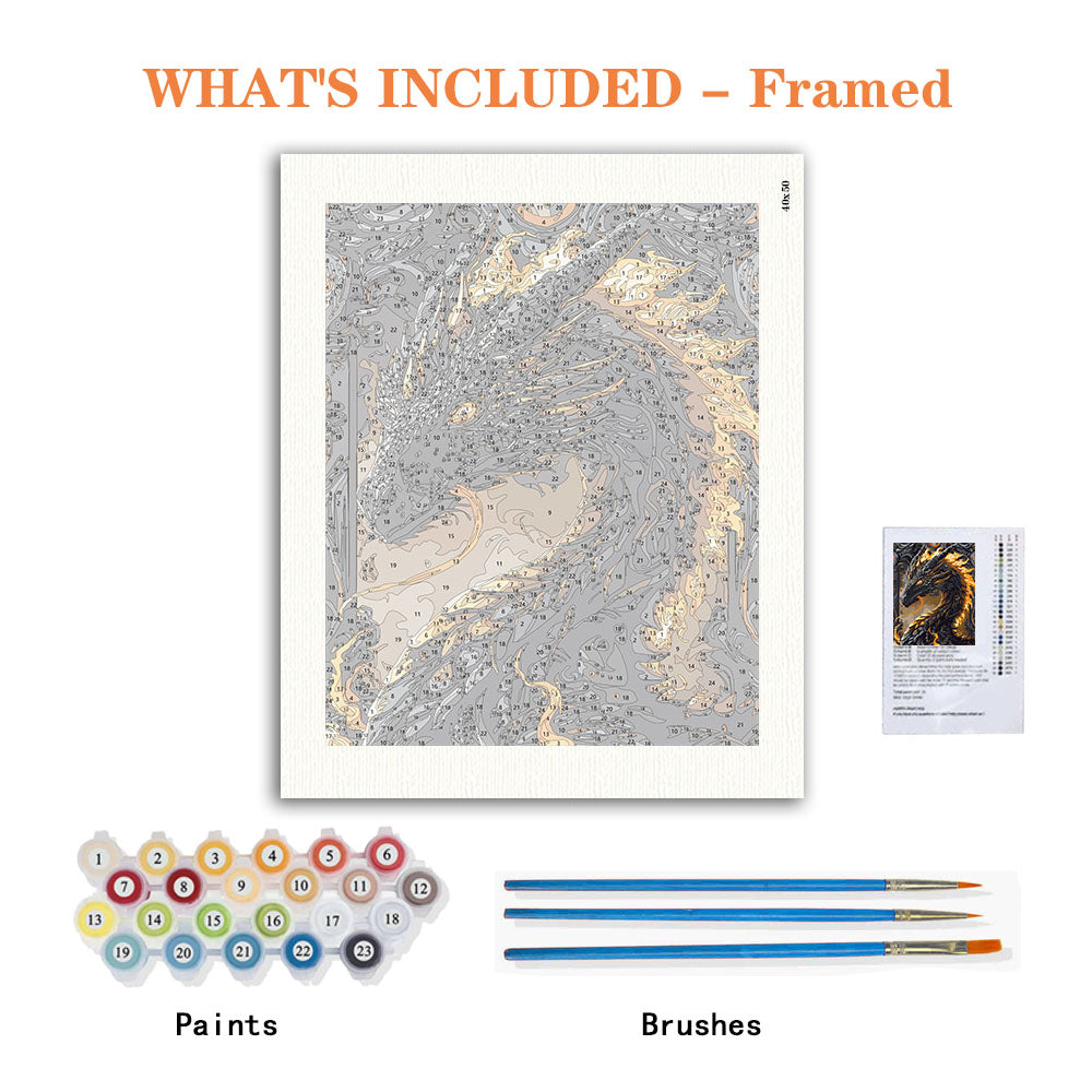 Obsidian Inferno - Paint by Numbers Kit