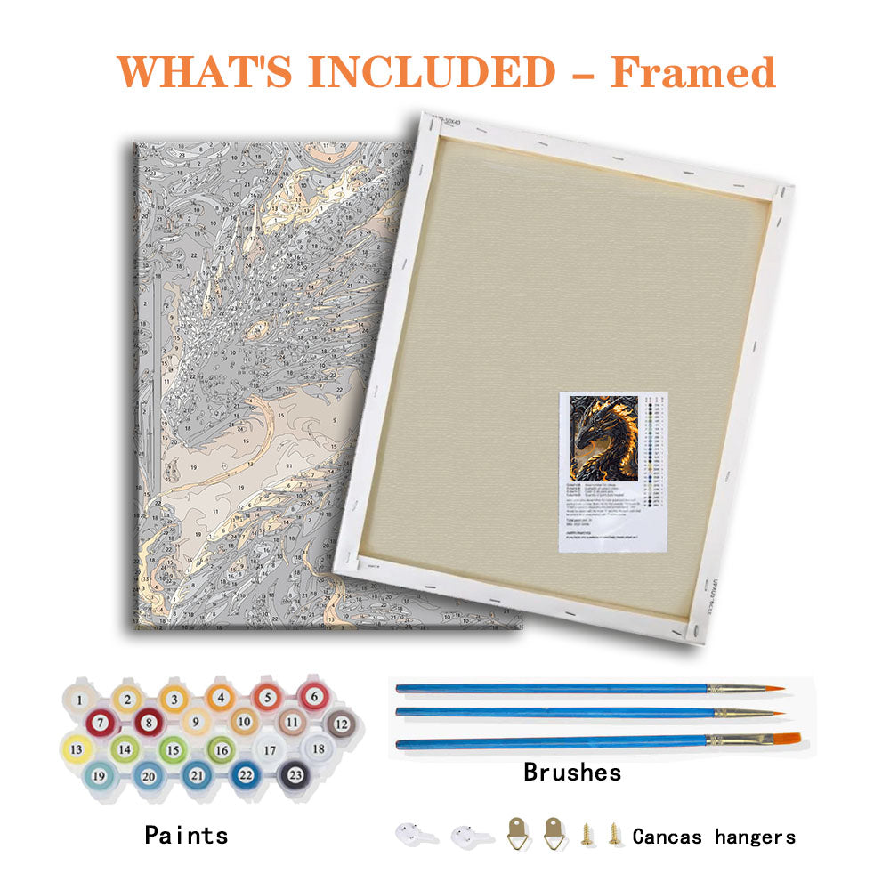 Obsidian Inferno - Paint by Numbers Kit