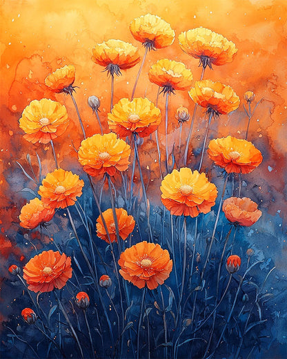 Orange Dream - Paint by Numbers