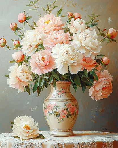 Summer meadow of colorful joy - paint by numbers