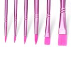 Pink Paintbrush Set