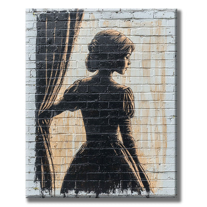Portrait on the Brick Wall - Paint by Numbers
