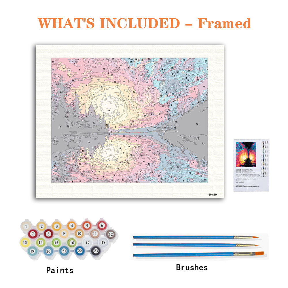 Psychedelic Sunset - Paint by Numbers Kit