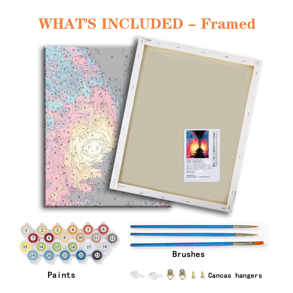 Psychedelic Sunset - Paint by Numbers Kit