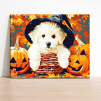 Pup-o'-Lantern - Paint by Numbers Kit