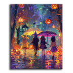 Rainy Halloween Magic – Paint by Numbers Kit