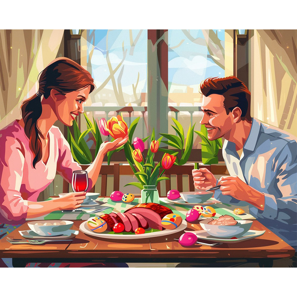 Romantic Dinner Duet – Paint by Numbers Kit
