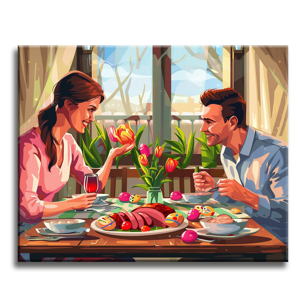 Romantic Dinner Duet – Paint by Numbers Kit