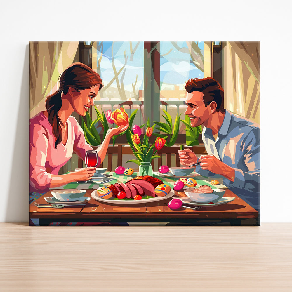 Romantic Dinner Duet – Paint by Numbers Kit