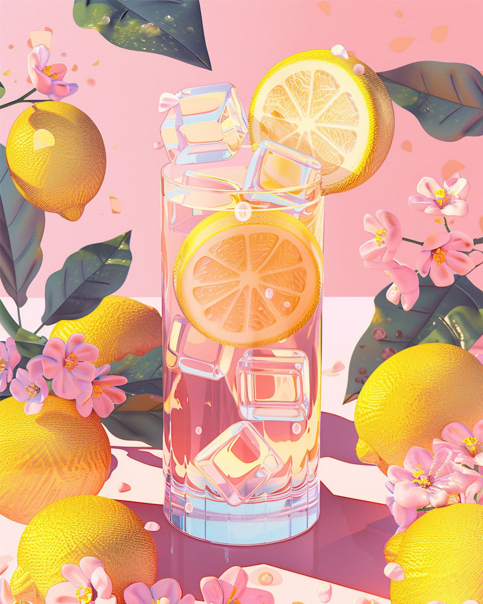 Romantic Lemon Blossom - Paint by Numbers
