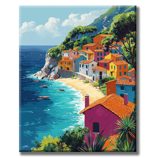 Romantic Boat - Paint by Numbers