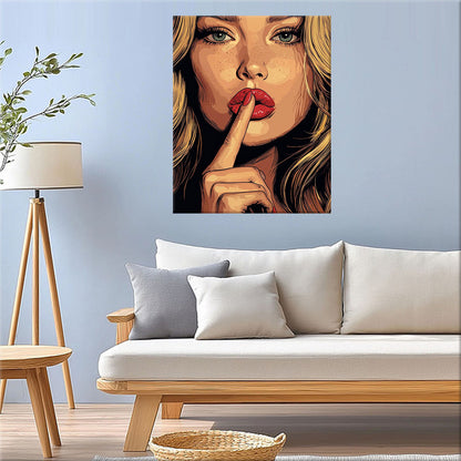 Red Lips - Secret - Paint by Numbers