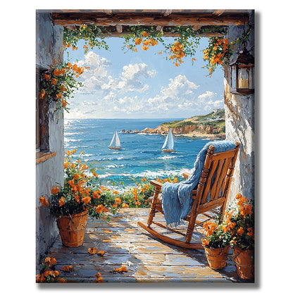 Quiet Coastal Retreat - Paint by Numbers