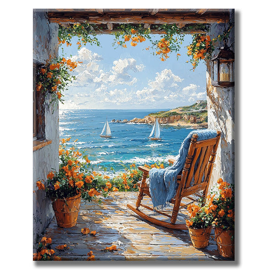 Quiet Coastal Retreat - Paint by Numbers