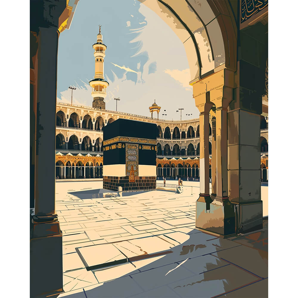 Sacred Light of Mecca - Paint by Numbers Kit