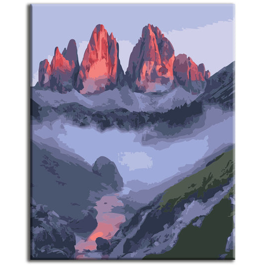 Rolling Hills of Twilight - Paint by Numbers