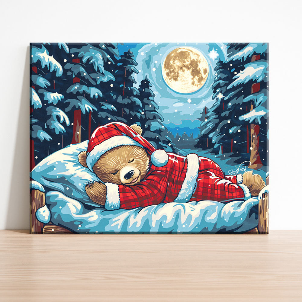 Santa Bear's Slumber - Paint by Numbers Kit