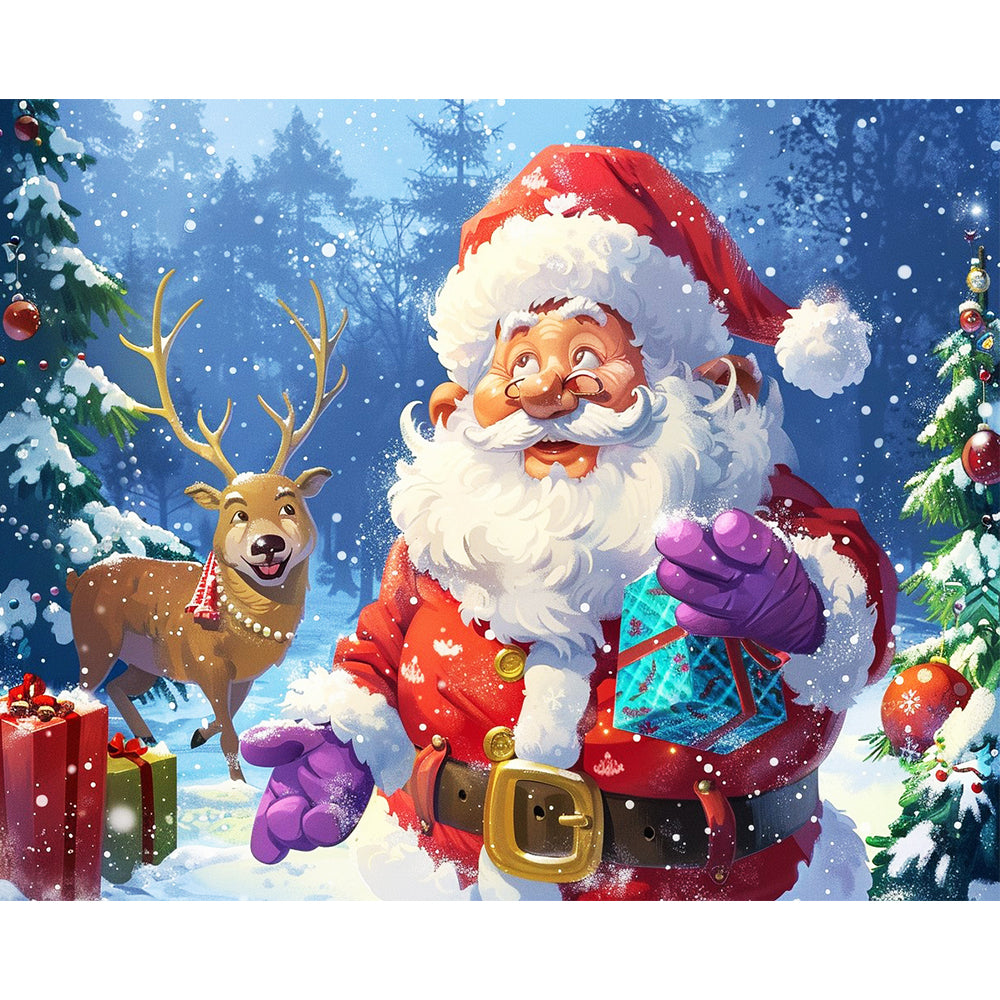 Santa's Cheerful Delivery