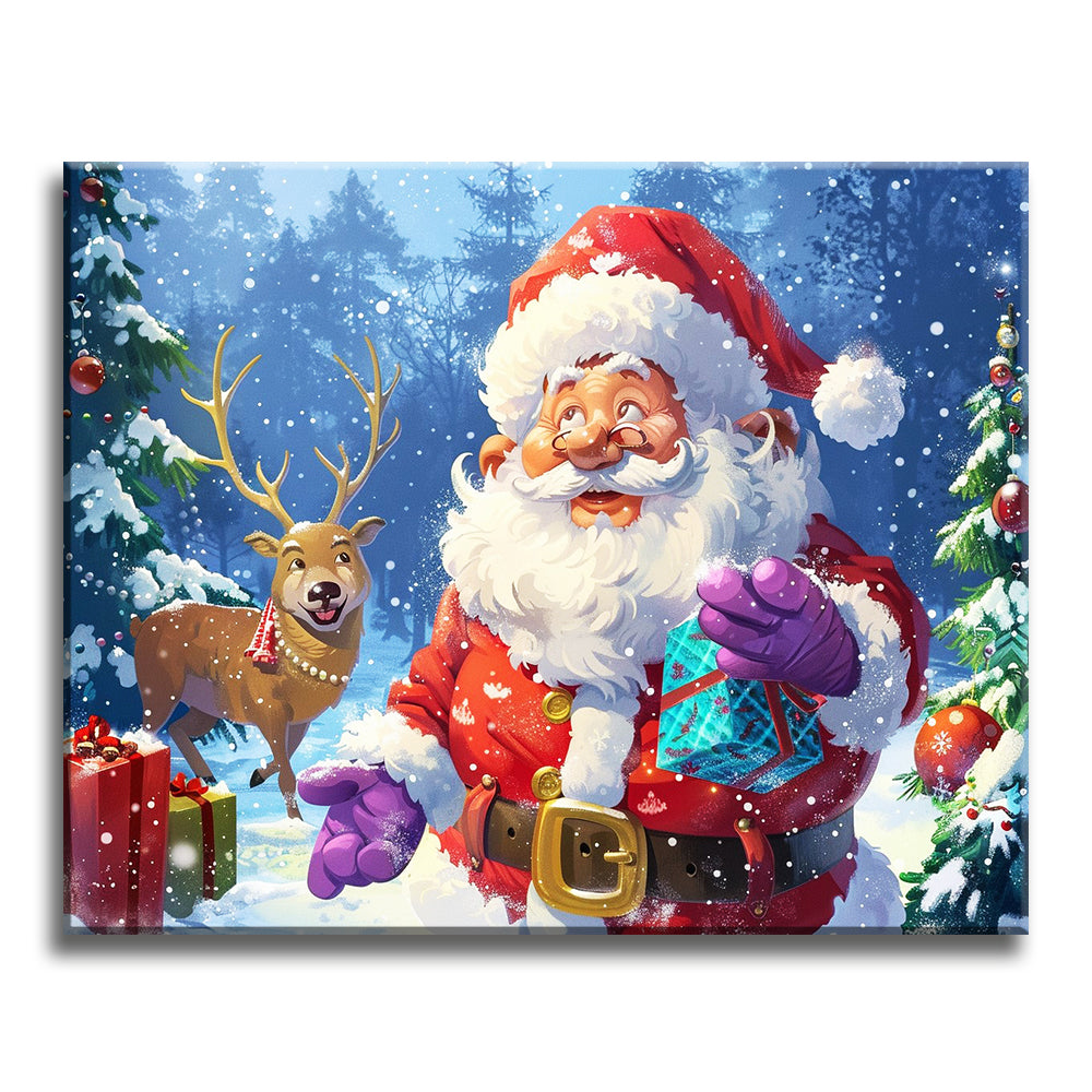 Santa's Cheerful Delivery