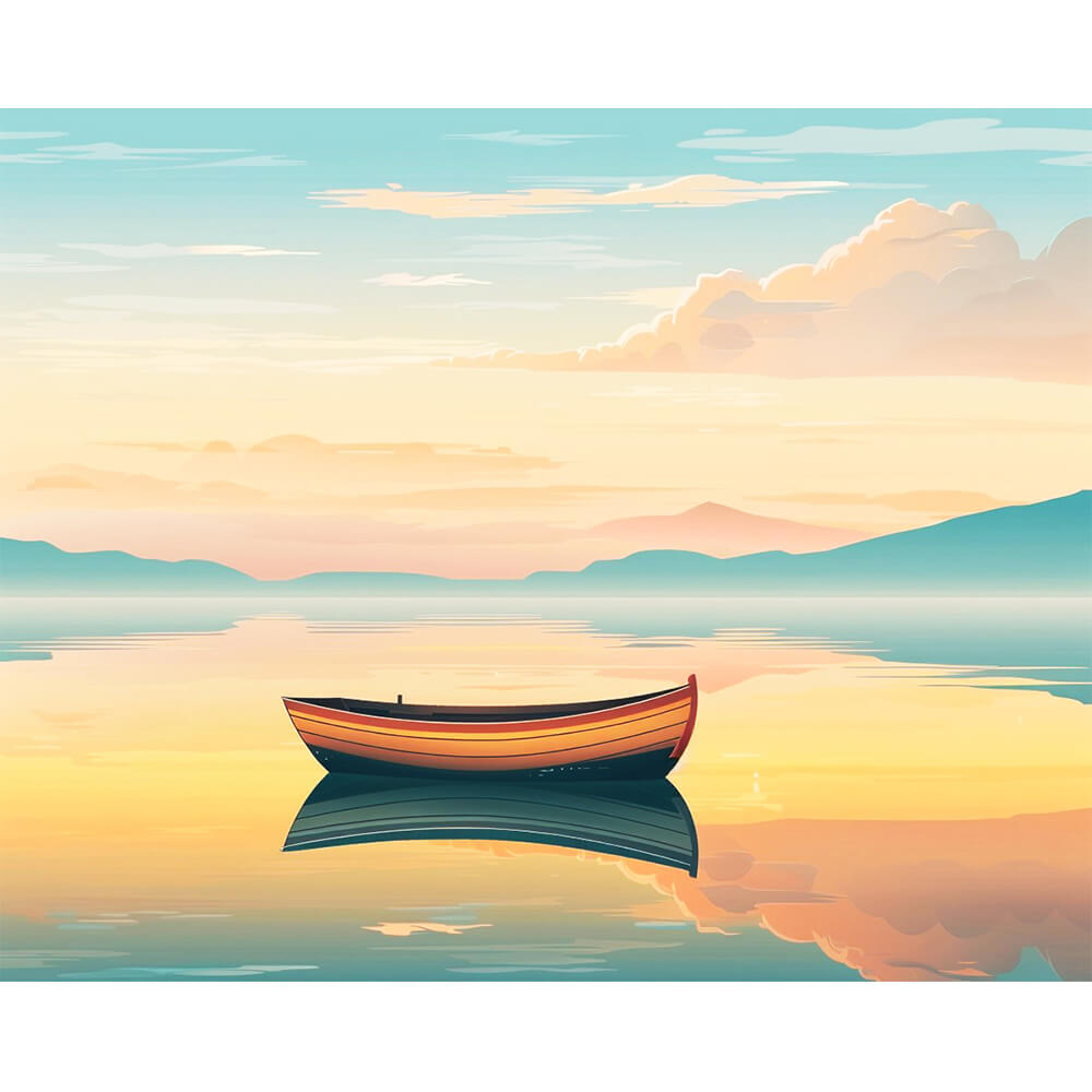 Serene Sunset Reflections