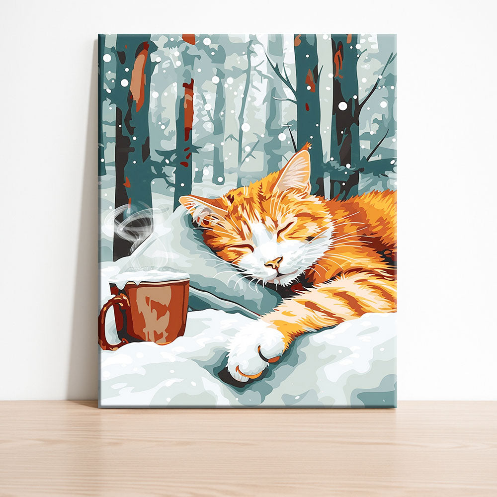 Snowfall Serenity - Paint by Numbers Kit
