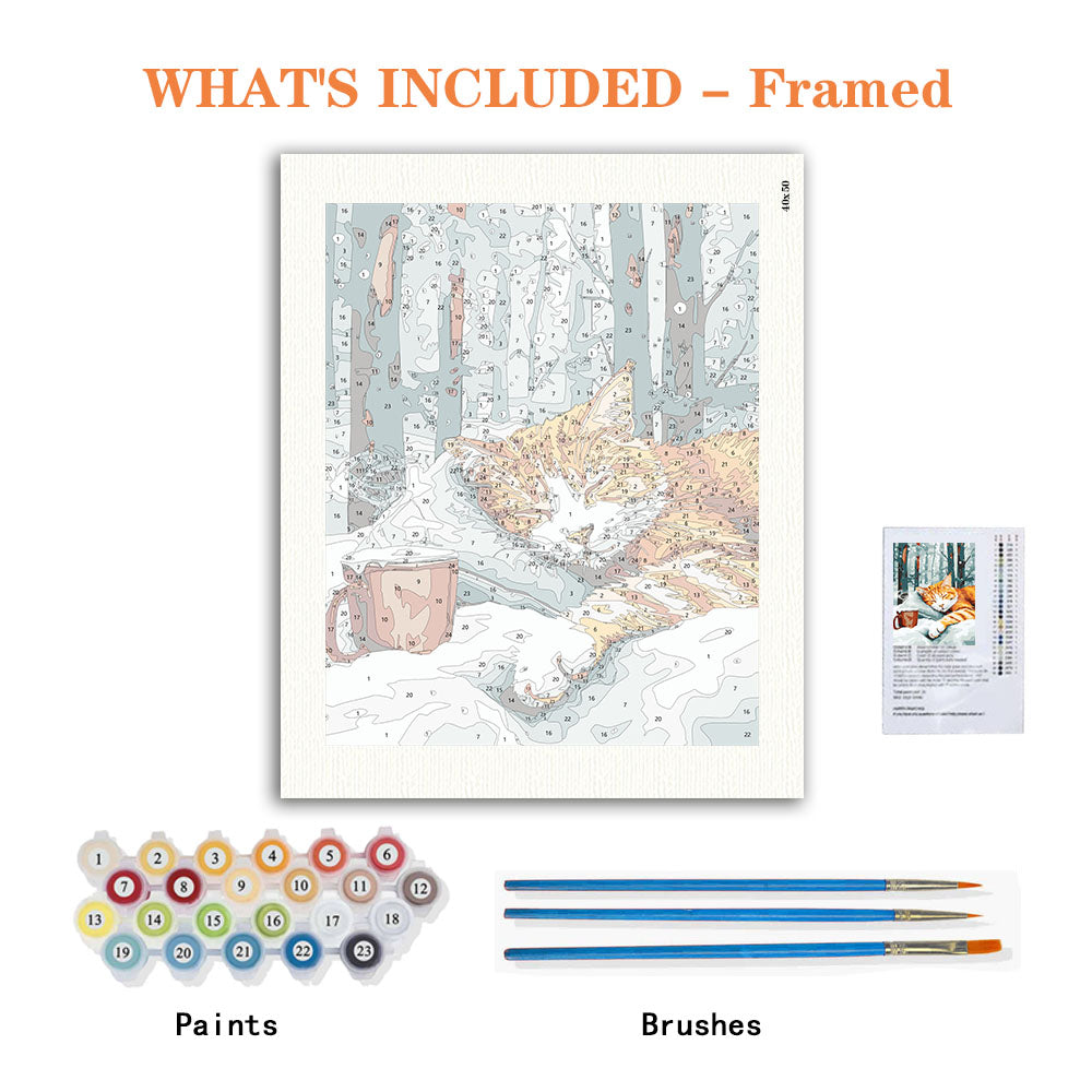 Snowfall Serenity - Paint by Numbers Kit