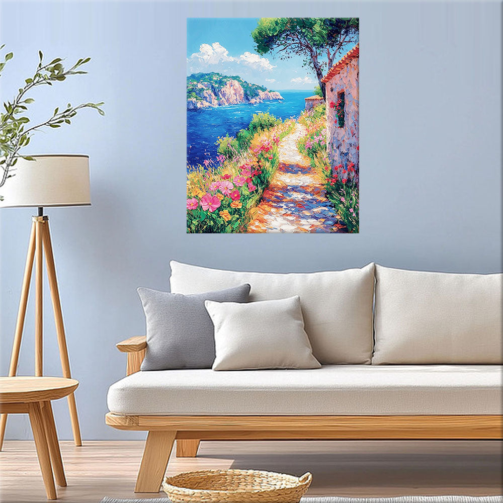 Summer Path to the Sea - Paint by Numbers