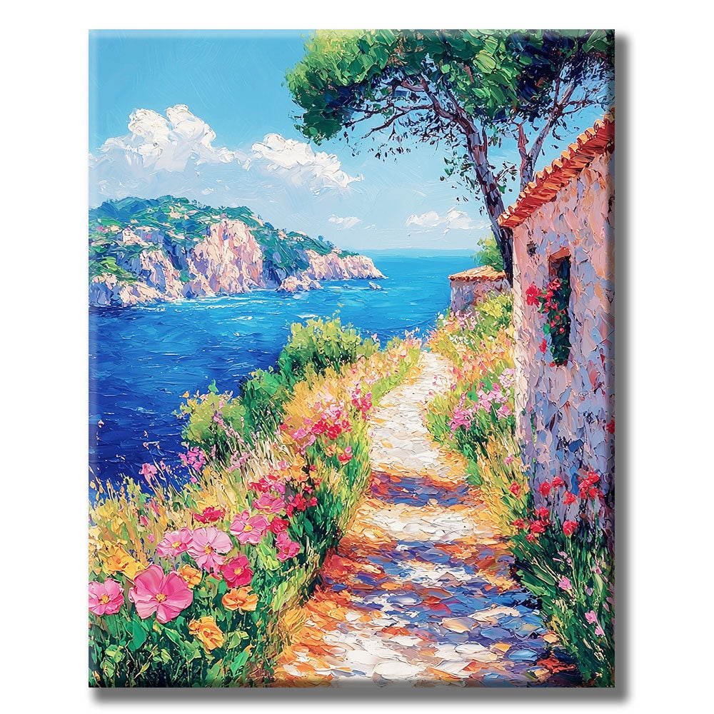 Summer Path to the Sea - Paint by Numbers