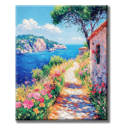 Summer Path to the Sea - Paint by Numbers