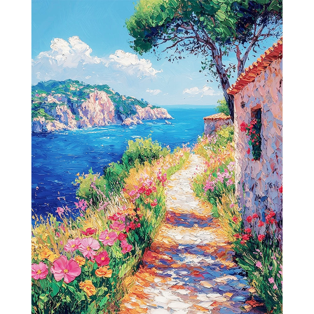 Summer Path to the Sea - Paint by Numbers