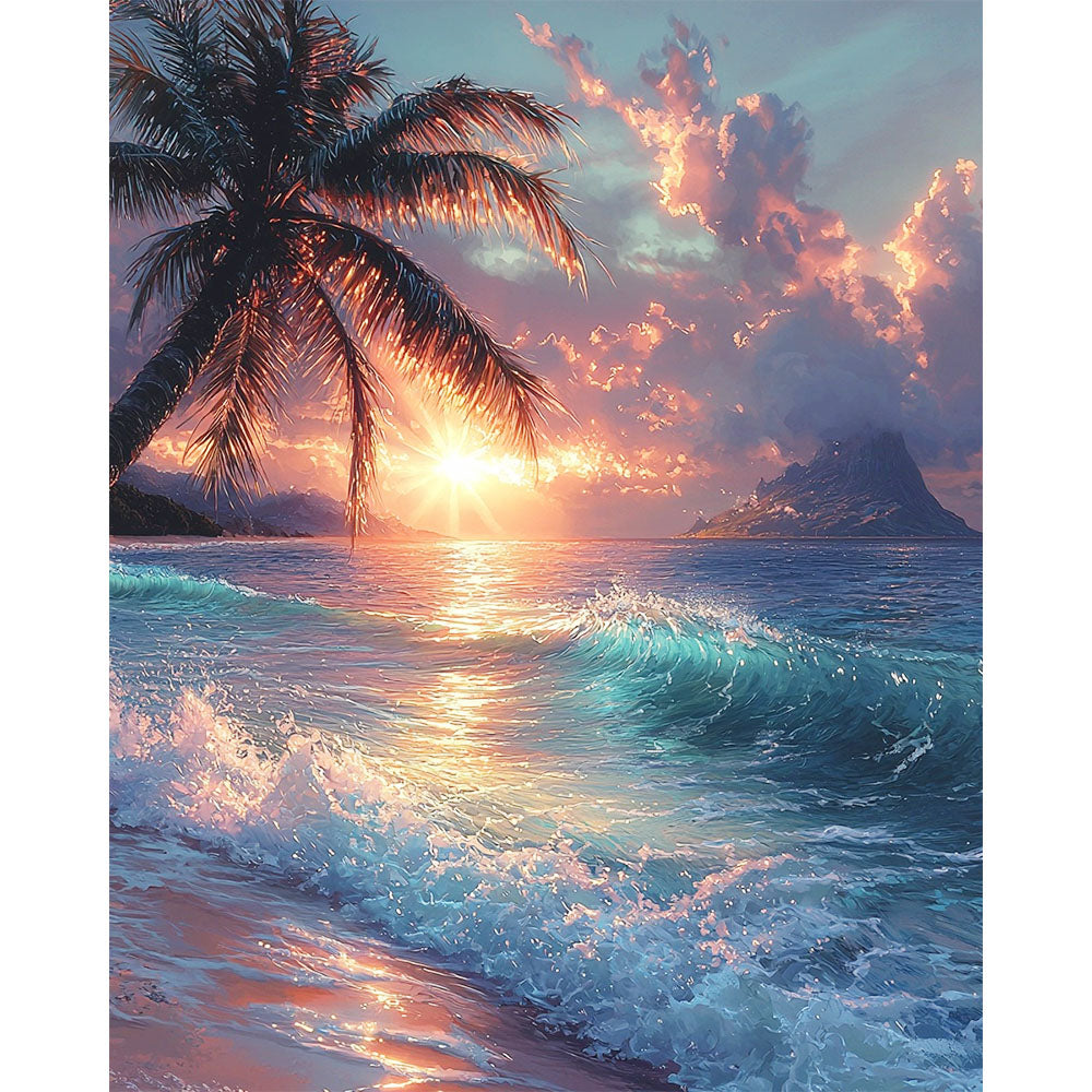 Sunrise at Sea - Paint by Numbers
