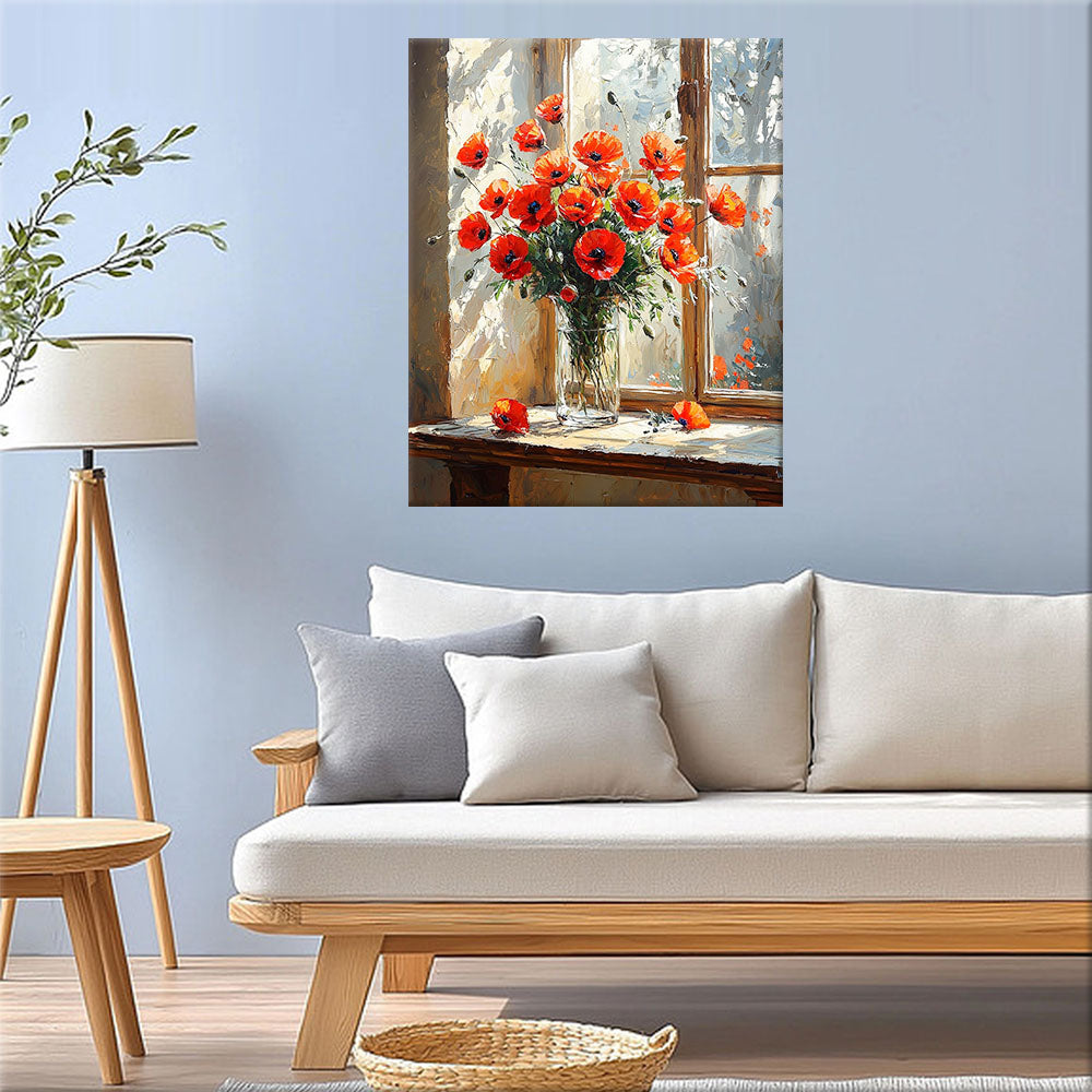 Summer meadow of colorful joy - paint by numbers