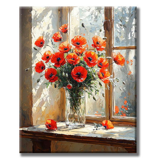Summer meadow of colorful joy - paint by numbers
