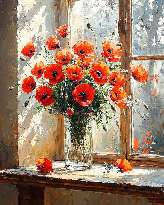 Summer meadow of colorful joy - paint by numbers