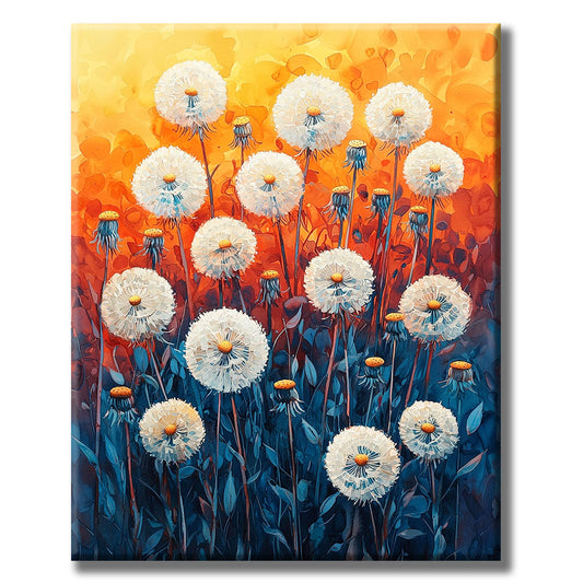 Summer meadow of colorful joy - paint by numbers