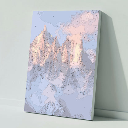Sun-drenched Mountains - Paint by Numbers