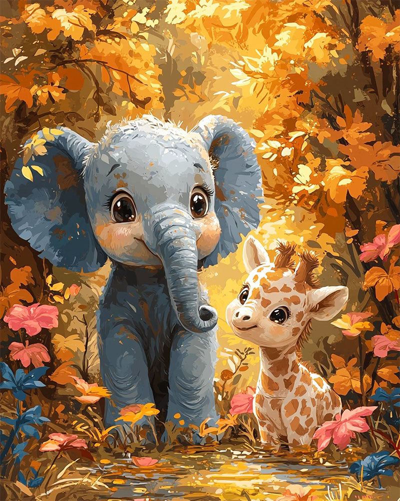Gentle Embrace of Nature - Paint by Numbers