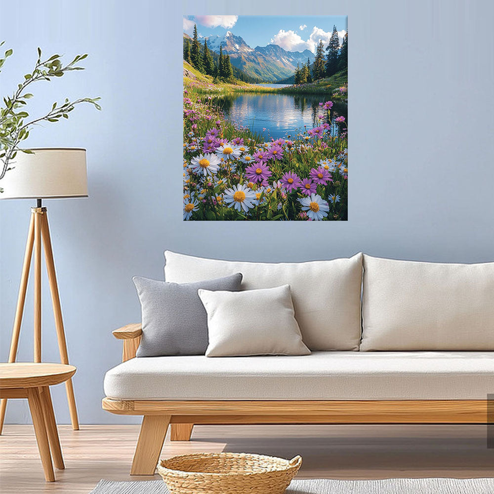 Sea of Mirror Flowers - Paint by Numbers