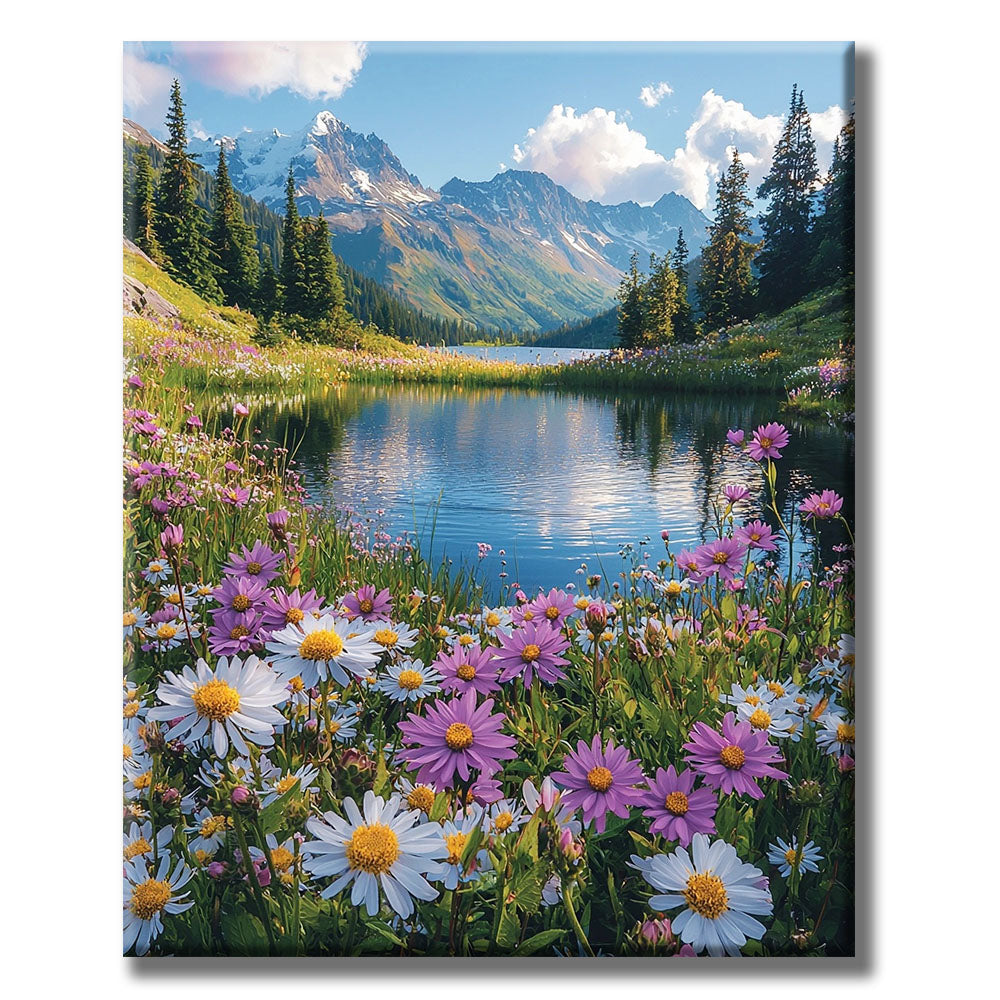 Sea of Mirror Flowers - Paint by Numbers