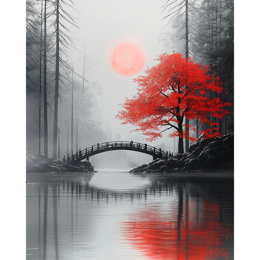 Mirror of Silence - Paint by Numbers