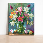 Spring Blossoms & Easter Eggs – Paint by Numbers Kit