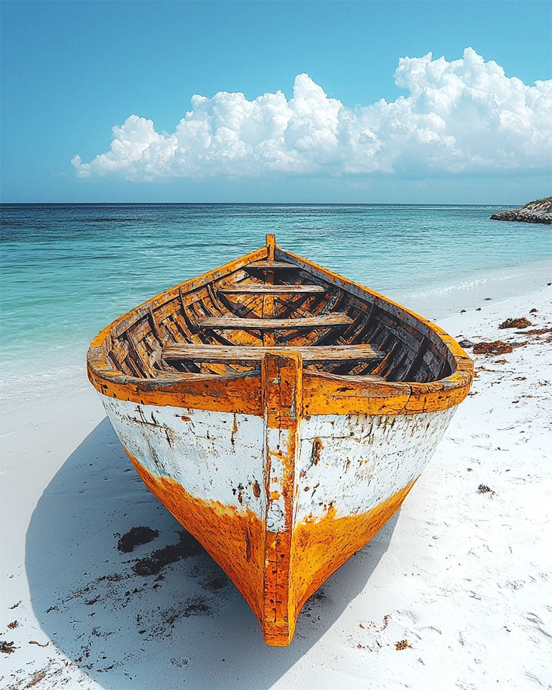 Beach boats - paint by numbers