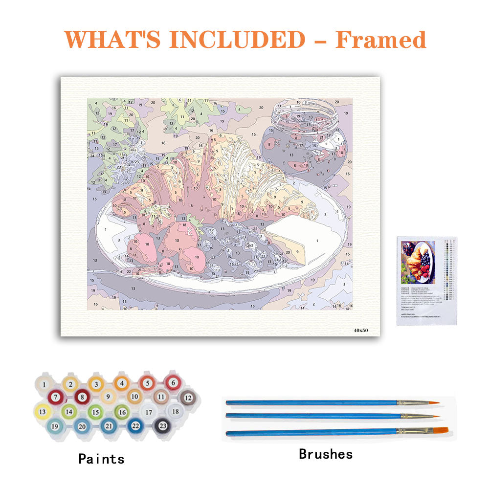 Summer Morning Breakfast - Paint by Numbers Kit