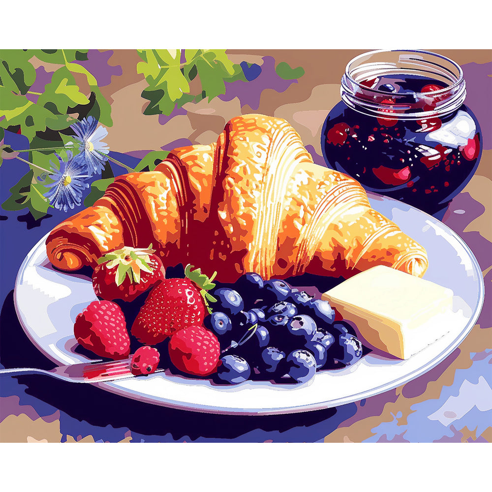 Summer Morning Breakfast - Paint by Numbers Kit