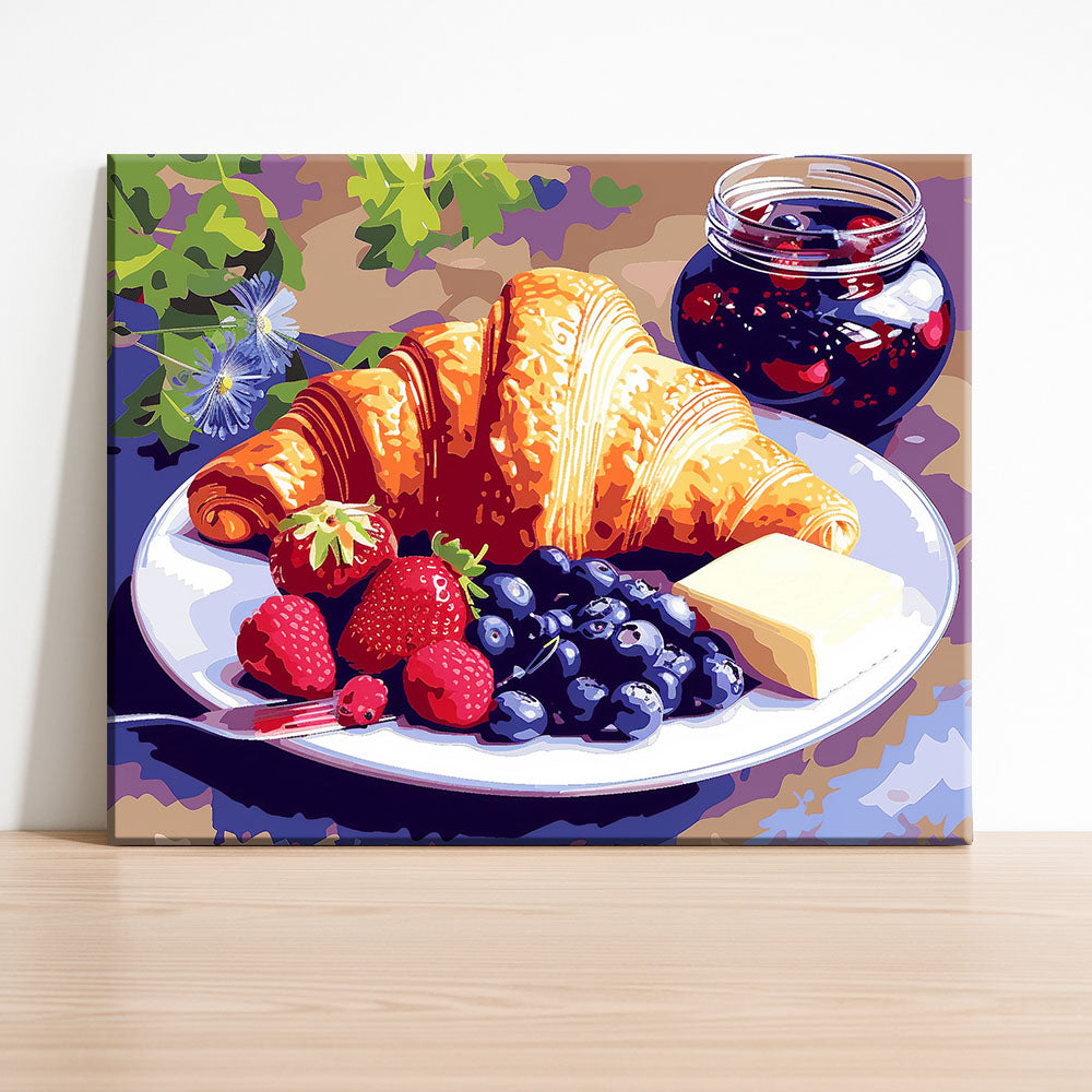 Summer Morning Breakfast - Paint by Numbers Kit