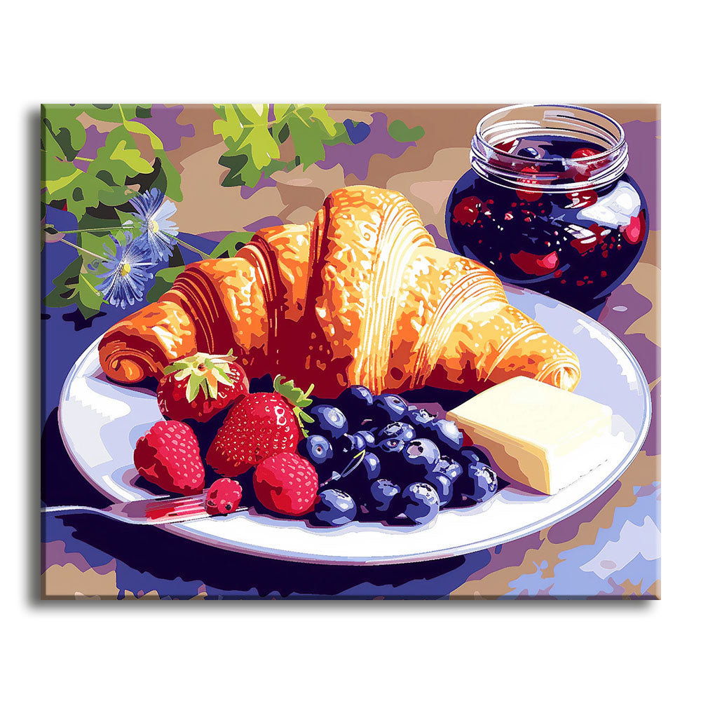 Summer Morning Breakfast - Paint by Numbers Kit
