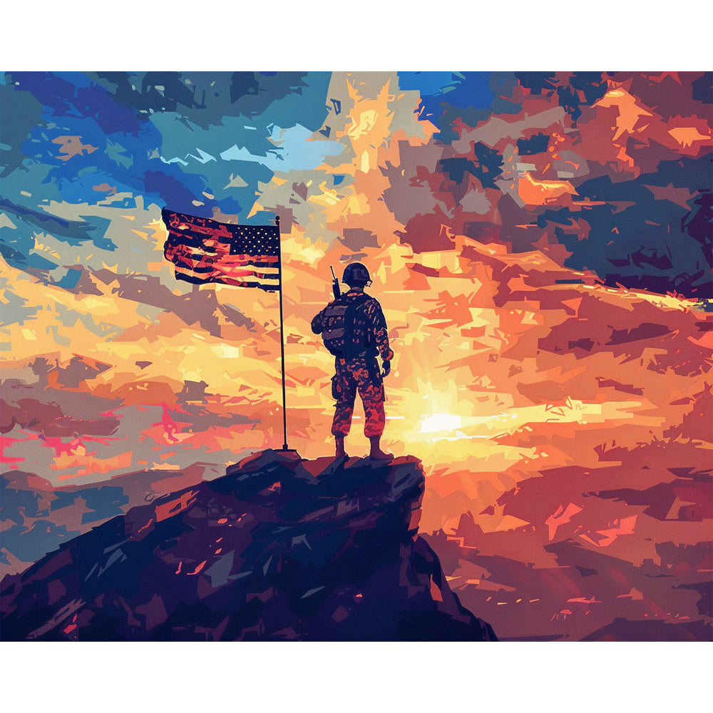 Sunset Sentinel - Paint by Numbers Kit