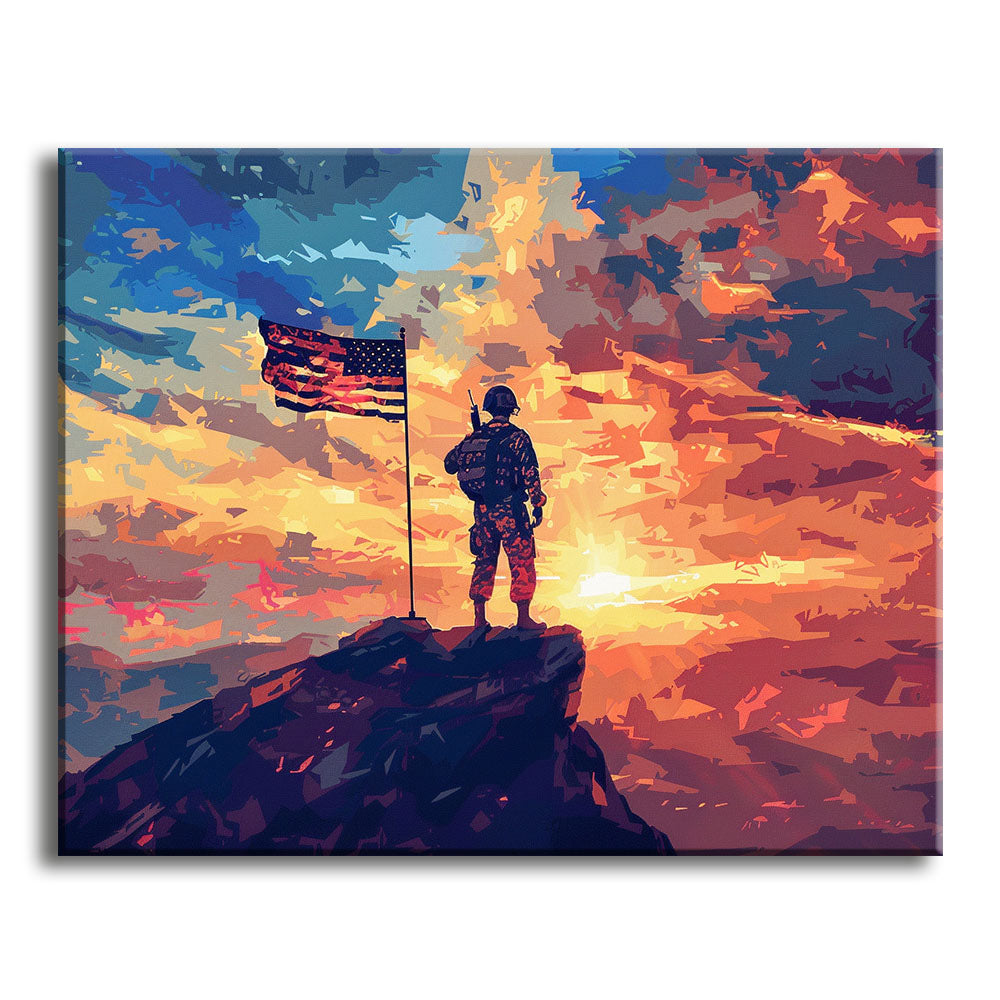 Sunset Sentinel - Paint by Numbers Kit