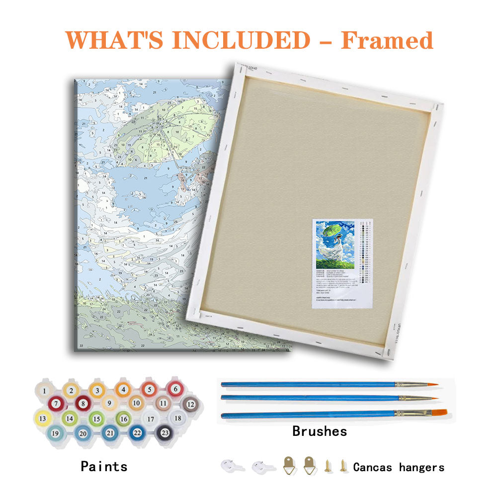 The Green Parasol - Paint by Numbers Kit