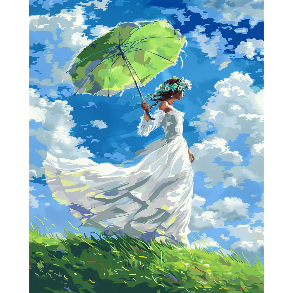 The Green Parasol - Paint by Numbers Kit